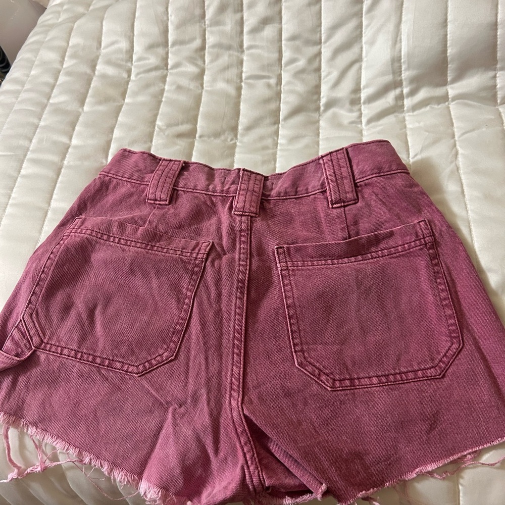 Pacsun Womens Pink Jean Short, Barely Worn!!